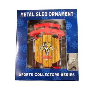 Florida Panthers Metal Sled Ornament Collector Series NHL Hockey by Topperscot